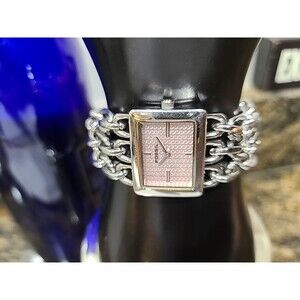 Women’s Fossil Rectangle Watch ES-1329, Link Bracelet, Needs Battery